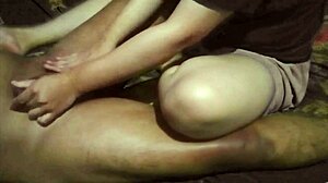 Watch hidden cam massage turn into wild handjob and sex in Jakarta hotel!