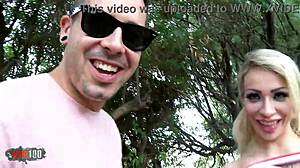 hey, outdoor threesome with busty british pornstar chessie kay