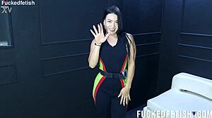 Moonblack Spandex Neoprene Vintage Release Week 39 Showcases Curvy Brunette in Retro Attire