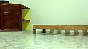 curvy chubby mexican neighbor cleans her new apartment bending over her fat ass