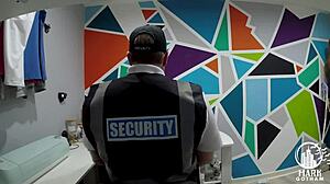 Blonde milf steals and sucks in shop