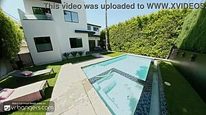 vr bangers teen 18+ xxlayna marie fucks and cums with a pool guy to punish her ex hd porn