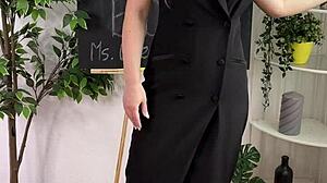 Explore sexual wellness through bdsm roleplay with mature teacher in lingerie and heels