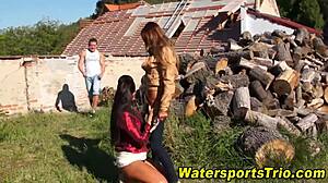 wanna join our outdoor 3way golden shower fetish blast?