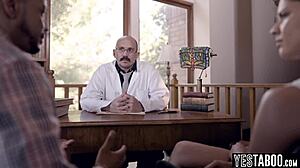 pervert doctor wants to watch his patients fuck in front of him, asian milf petite tattoo