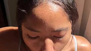 big booty brunette meets stepbrother for amateur fun