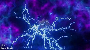 cruella gets her first anal creampie naked with luna rival ffm riding