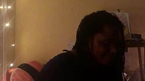 Homemade Amateur Ebony Woman Performs Intense Oral Sex on Black Man in Private Setting