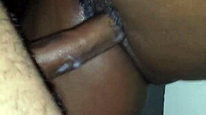 Having sex against the wall with her wet pussy