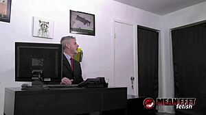 classy lady terra mizu totally dominates submissive richard lennox in this femdom session