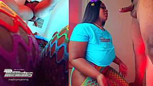 slim bbw swallows cum!