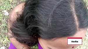 Desi Indian Kavita And Couple Suck And Fuck Passionately In The Forest Kissing With Small Cock Action!