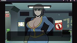 Relaxing game session with big tits