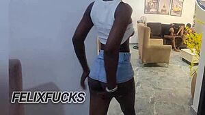 in a homemade threesome, the bratty stepsister and her naughty friend indulge in amateur sex