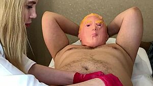 Intimate waxing session with donald t in a cozy hospital setting
