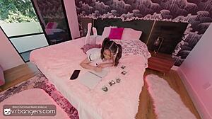 vr bangers teen 18+ xxlayna marie fucks and cums with a pool guy to punish her ex hd porn