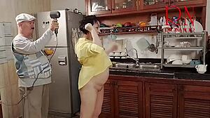 Morning chaos unfolds in kitchen comedy story