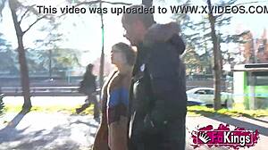 Elena de la vega curves flash hunting cock on public street ride