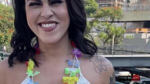 Wow, Exciting Sofa Test Interview With Monster Cock In Carnival Bloco!