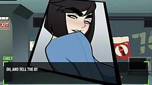 Relaxing game session with big tits