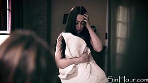 horny petite teen whitney wright caught by girlfriend and punished with garage tribbing fuck