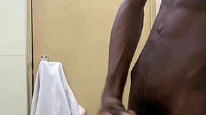 Busting Huge Nut On BBC In Public Toilet!