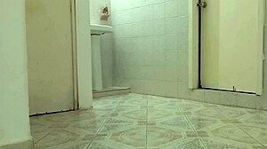 curvy chubby mexican neighbor cleans her new apartment bending over her fat ass