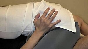 i watch this japanese wife straddle her lover, kissing deeply during intimate cowgirl sex