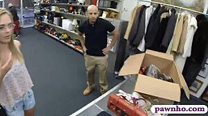 Amateur Babe With Glasses Gets Fucked By Pawn Keeper