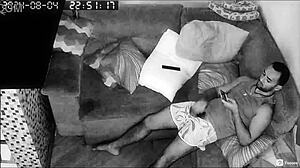 whoa caught on ip cam this amateur fetish masturbation session