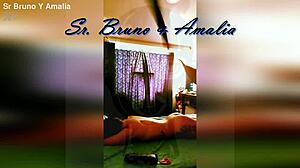 Colombian submissive amalia bound in bdsm session takes hard spanking on her big ass cheeks