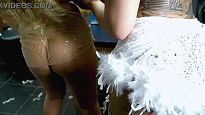 damn these brazilian teens showed off their pussies and asses hot