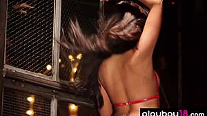 Extra Small Latina Jessica Burciaga Teases Big Boobs in Lingerie