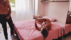 luna oliveira trades virgin ass for stepbro's car repairs