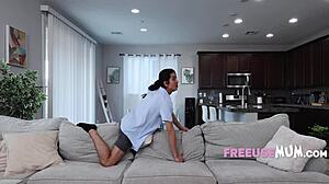 o masseur williams caves and fucks slimy teen stepsis during ass rub! 