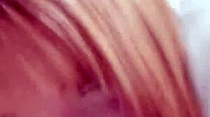 Blonde college teen's live tiktok interrupted by boyfriend's rough bareback pounding in bedroom