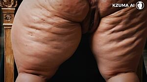 bbw milf shakes huge ass rides big cock ai generated fat slut