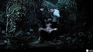 imagine this big titted asian bound in woods used hard like a doll...