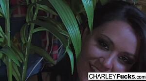 Charley Chase soaks everything in explosive solo cum blast