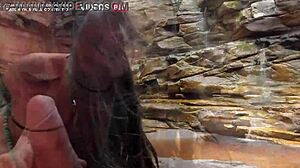 We got caught fucking publicly at the waterfall Alemaohub!