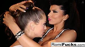 Romi Rain's Big Tits Lesbian Pussy Play