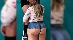 damn this colombian bbw milf culona gives huge sloppy blowjob to construction guy