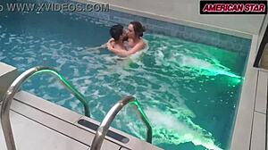 took my chick to motel fucked her in pool calmed her ass