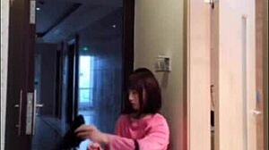 Asian Ladyboy Jerks Dick Flashes Woman Cums