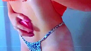 College teens rub wet shaved pussies in shower