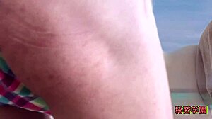 did you catch me masturbating in sexy bikini handjob ejaculation pervert school?