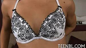 that sensual teen slut deepthroats old man's huge 10-pounder cock erotically till cumshot on face