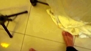 Hey, watch this white milf's pussy and asshole get licked in satin lingerie pov