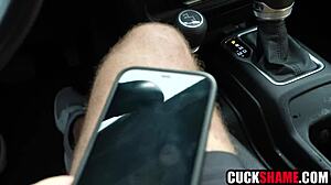 Cuckold Husband Spies on Mature Blonde Milf Wife Cheating with Intense Blowjob and Hard Fucking