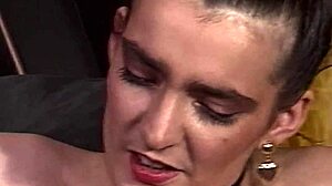 oh damn this brunette milf in sexy stockings gets ass fingered then pussy fucked hard